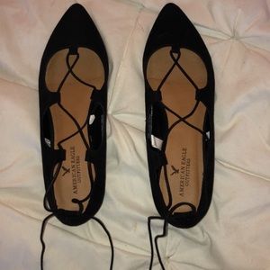 Lace up flats